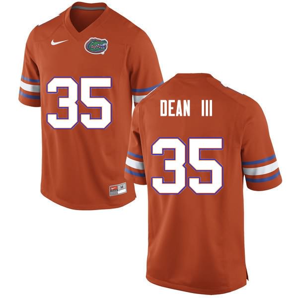 NCAA Florida Gators Trey Dean III Men's #35 Nike Orange Stitched Authentic College Football Jersey OTH7364HL